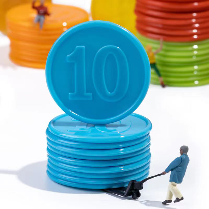 Board Game With Chips - 40 Fichas de Póker con Números,
