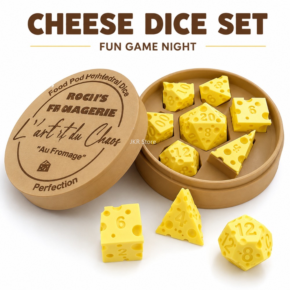 Board Game Review - Caja de dados de queso irregular,