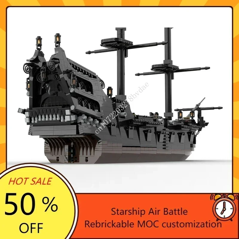 Jigsaw Puzzle Adult - Modelo de Barco Pirata 2478MOC, Juguete