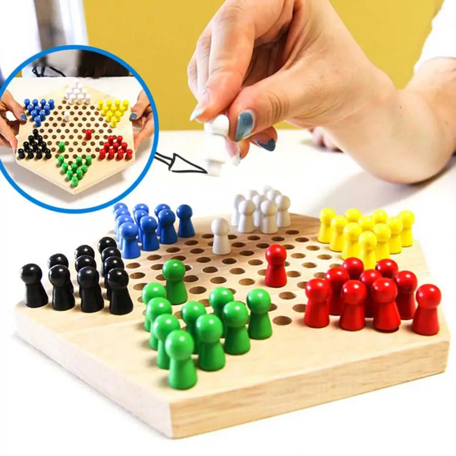 Board Game Halma - Juego de Damas Chinas Clásico de