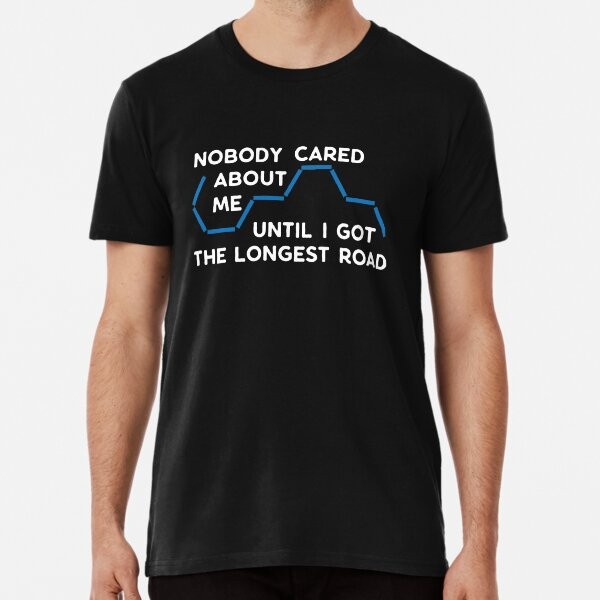 Board Game Design - The Longest Road - Camiseta con