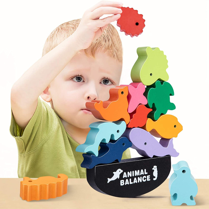 Board Game Ideas - Nuevos niños Montessori bloques de equilibrio