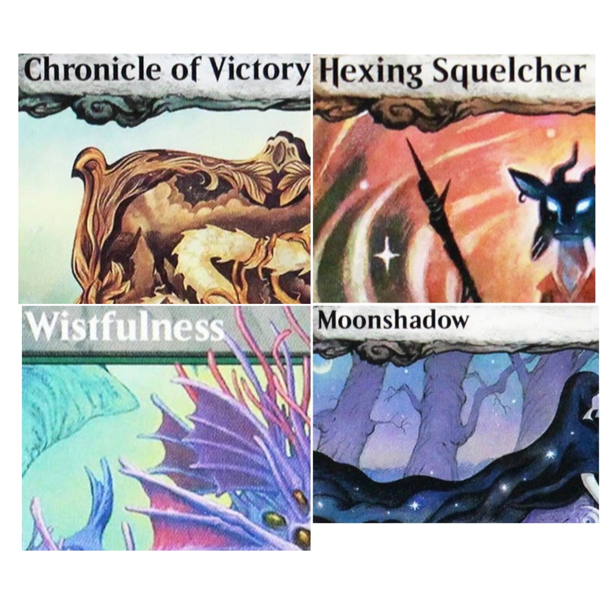Board Game Quest - Tarjetas Proxy ECL 'Hexing Squelcher/Wistfulness/Vibrance' TCG