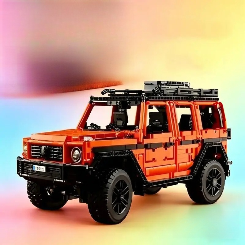 Jigsaw Puzzle Adult - El vehículo todoterreno naranja G500 es