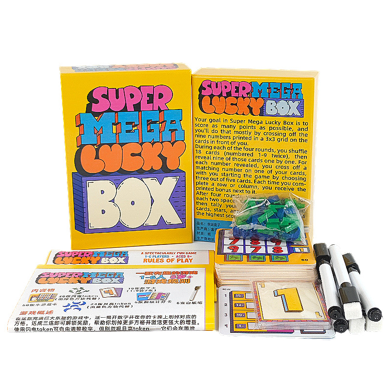 Juego de Mesa Super Mega Lucky - Board Game Card reseña y precio