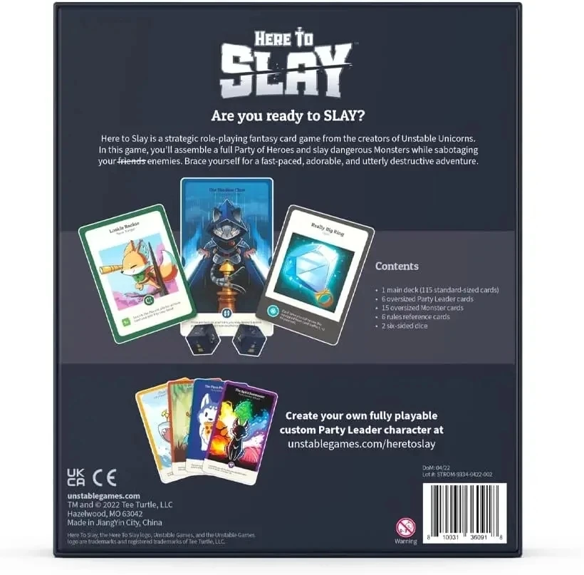 Here to Slay Base Game de TeeT - Board Game Here To Slay reseña y precio