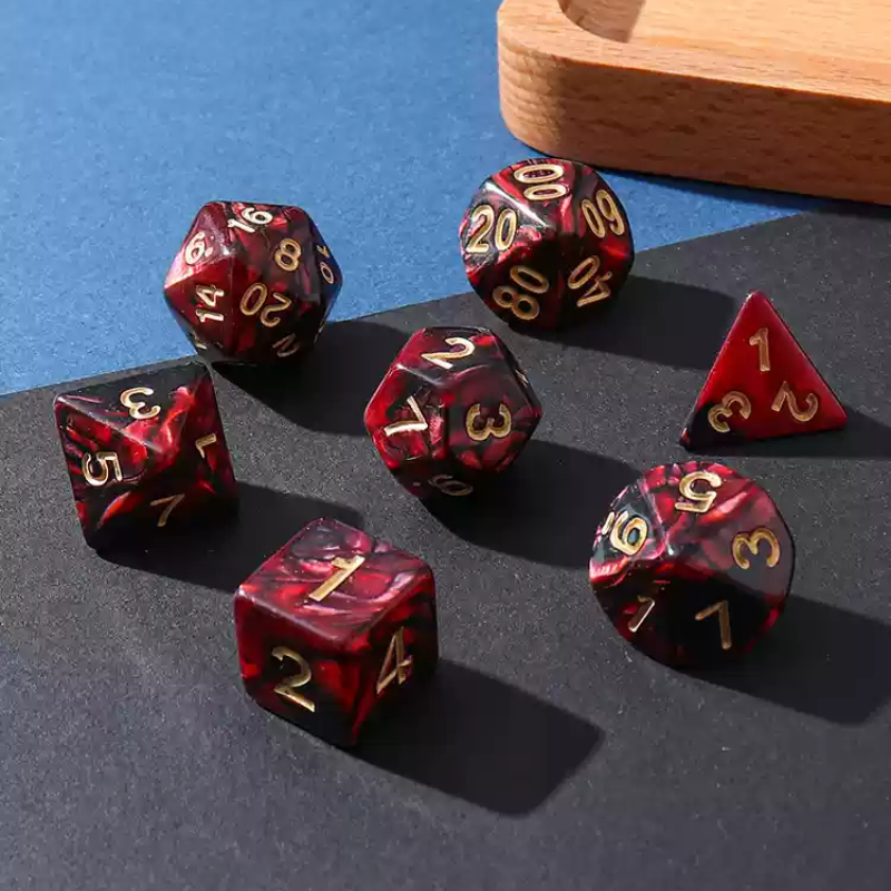 Dados poliédricos de doble col - Board Game Ludo reseña y precio
