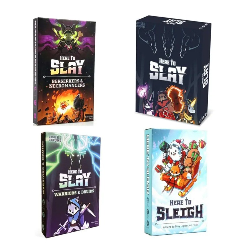 Aquí para escotar aquí a Sleig - Board Game Here To Slay reseña y precio