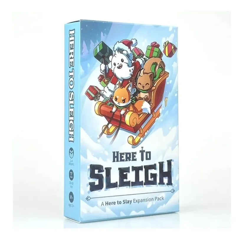 Aquí para escotar aquí a Sleig - Board Game Here To Slay reseña y precio