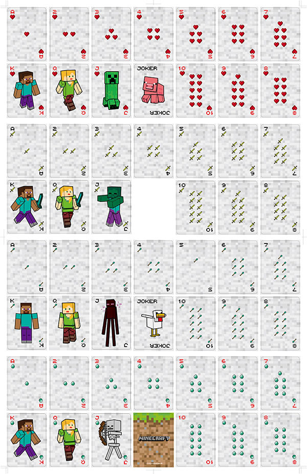 Nuevos juegos de Minecraft, ca - Board Game Card reseña y precio